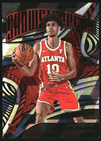 2024-25 Panini Revolution Showstoppers Cubic #12 Zaccharie Risacher RC /50
