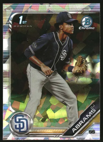2019 Bowman Chrome Draft Sapphire #BDC-85 CJ Abrams RC