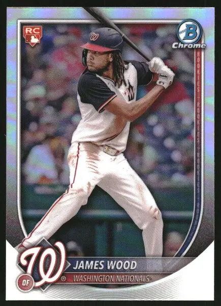2025 Bowman Chrome Red RC Rookie Redemption #29 James Wood RC