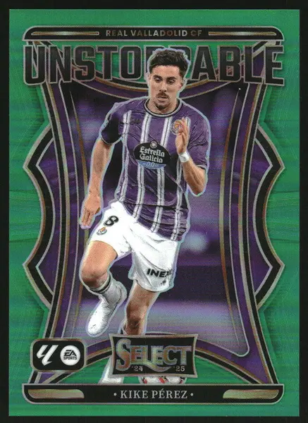 2024 Panini Select La Liga Unstoppable Green Prizm #20 Kike Perez /5