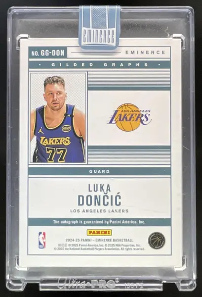 2024-25 Panini Eminence Gilded Graphs Gold Autograph Luka Doncic Auto /5