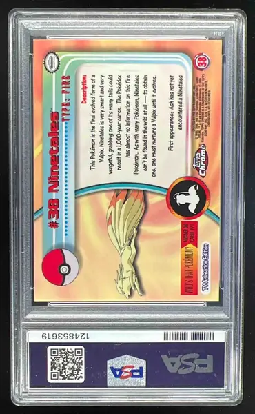 2000 Topps Chrome Pokemon TV #38 Ninetales PSA 10 on Fanatics Collect