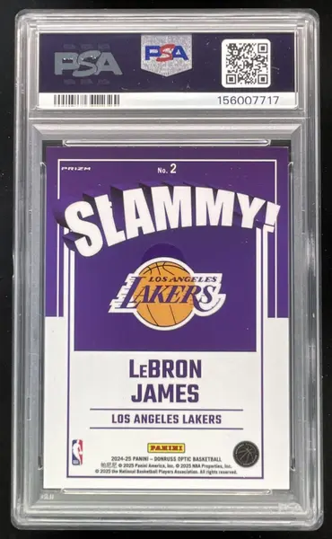 2024-25 Panini Donruss Optic Slammy! #2 LeBron James PSA 10