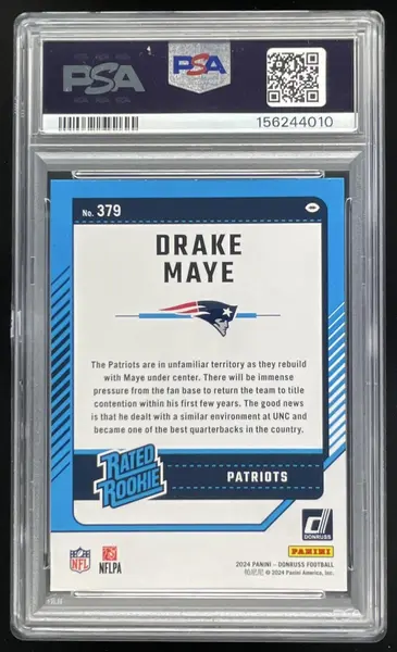 2024 Panini Donruss #379 Drake Maye RC Rated Rookie PSA 9