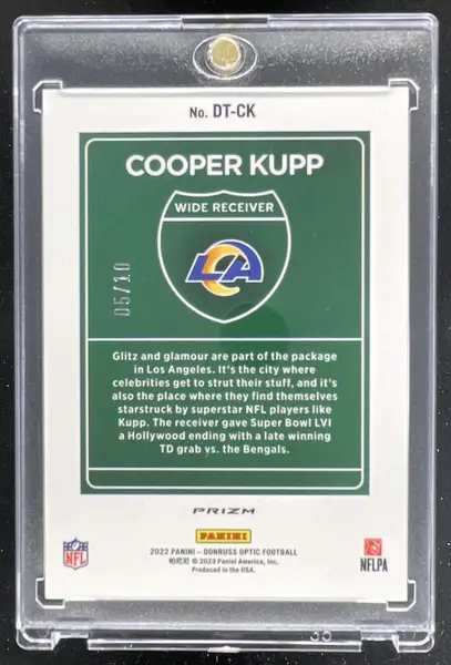 2022 Panini Donruss Optic Downtown SSP Gold #DT-CK Cooper Kupp /10
