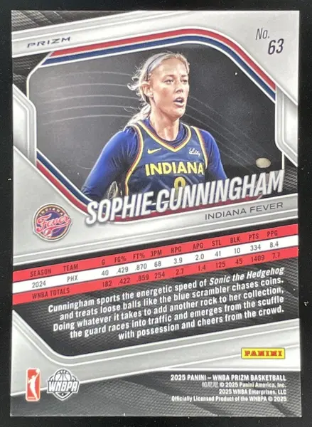 2025 Panini WNBA Prizm Swirl Prizm #63 Sophie Cunningham