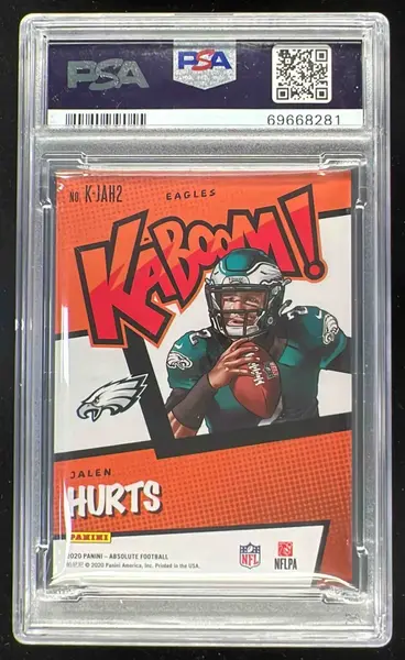 2020 Panini Absolute Kaboom SSP #K-JAH2 Jalen Hurts RC PSA 10
