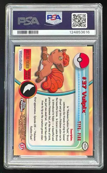 2000 Topps Chrome Pokemon TV #37 Vulpix PSA 10 on Fanatics Collect