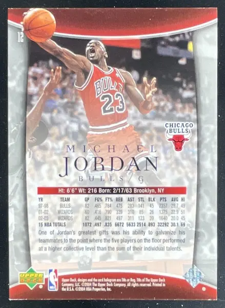 2004-05 Upper Deck Trilogy #12 Michael Jordan