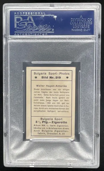 1932 Bulgaria Sport Photos Amerika #219 Walter Hagen PSA 6