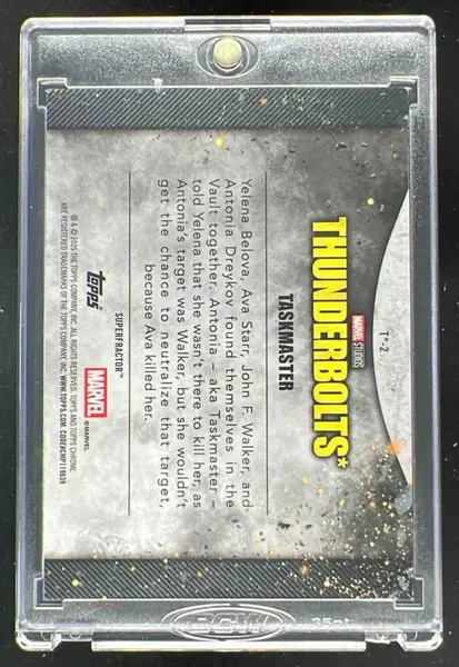 2025 Topps Chrome Marvel Studios Thunderbolts SuperFractor #T*-2 Taskmaster 1/1