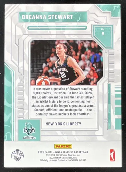 2025 Panini Donruss WNBA Season Highlights #8 Breanna Stewart /99