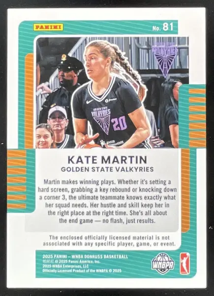 2025 Panini Donruss WNBA Jersey Series Red #81 Kate Martin MEM