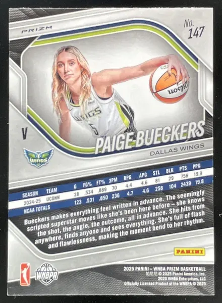 2025 Panini WNBA Prizm Silver Prizm #147 Paige Bueckers