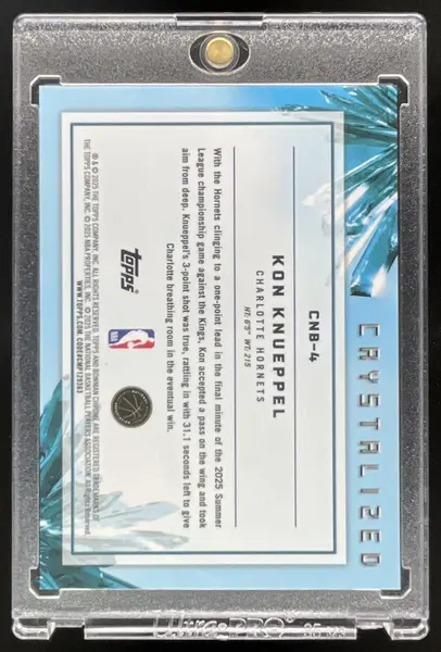 2025-26 Bowman Chrome Crystalized #CNB-4 Kon Knueppel RC SSP