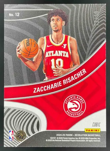 2024-25 Panini Revolution Showstoppers Cubic #12 Zaccharie Risacher RC /50