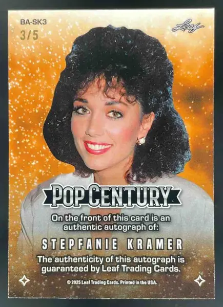 2025 Leaf Metal Pop Century Kaleidoscope Pink #BA-SK3 Stepfanie Kramer Auto /5