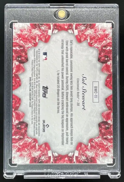 2026 Bowman Crystallized Chrome Gold Refractor #BWC-11 Sal Stewart RC SSP /50