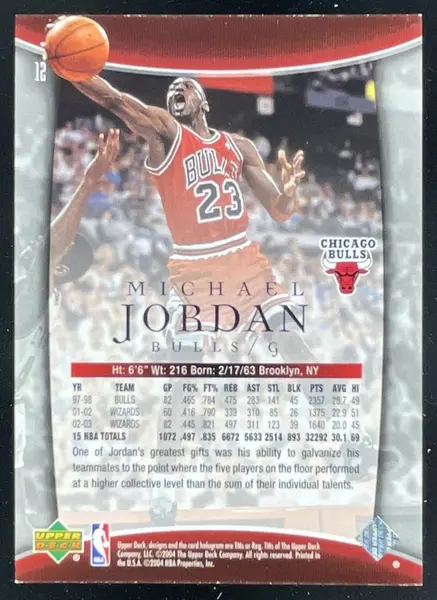 2004-05 Upper Deck Trilogy #12 Michael Jordan