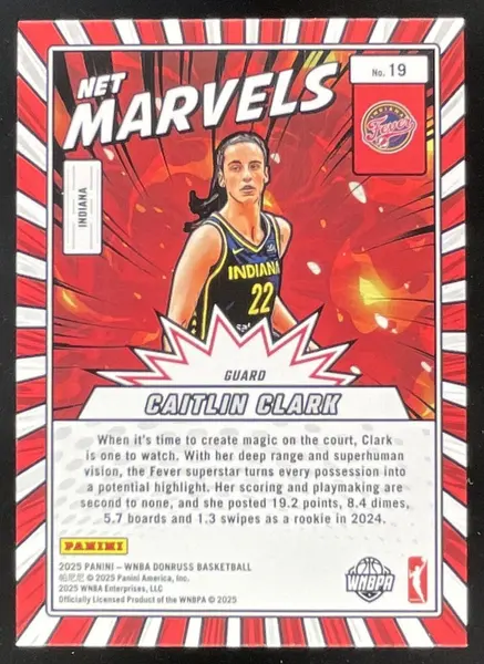 2025 Panini Donruss WNBA Net Marvels Press Proof #19 Caitlin Clark