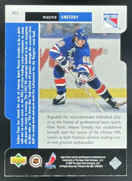 1997-98 Upper Deck Black Diamond Premium Cut Triple Diamond #PC1 Wayne Gretzky