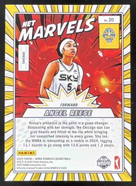 2025 Panini Donruss WNBA Net Marvels Diamond #20 Angel Reese