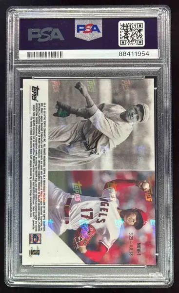 2018 Topps Now Moment of the Week #MOW1 Babe Ruth Shohei Ohtani RC
