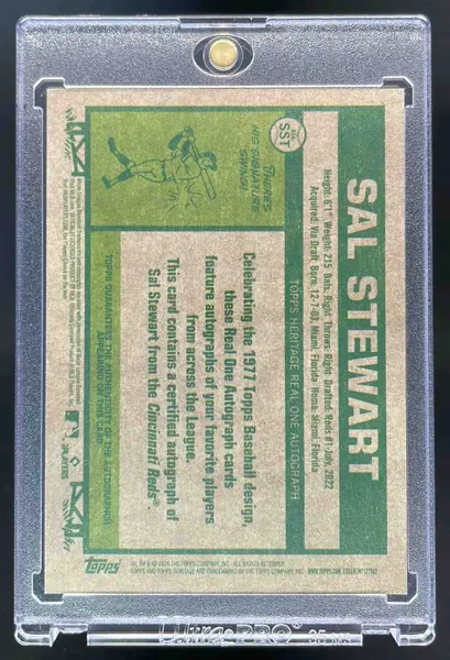 2026 Topps Heritage Real One Autographs #ROA-SST Sal Stewart RC Auto