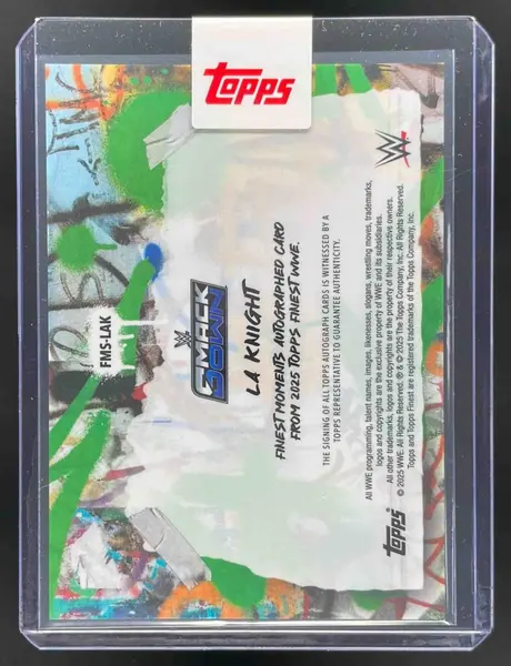 2025 Finest WWE Finest Moments Signatures Red Refractor LA Knight Auto /5