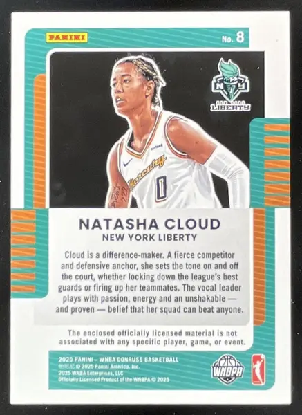 2025 Panini Donruss WNBA Jersey Series Green #8 Natasha Cloud /30