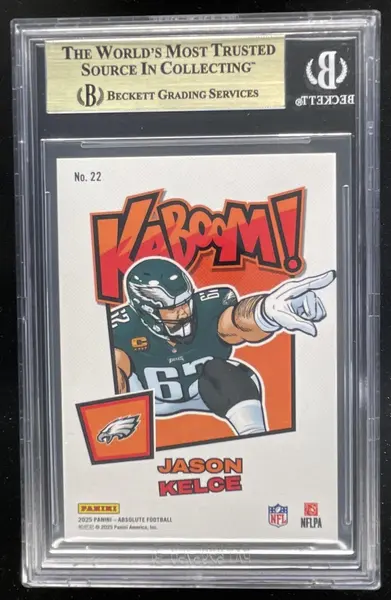 2025 Panini Absolute Kaboom - Horizontal #22 Jason Kelce BGS 10