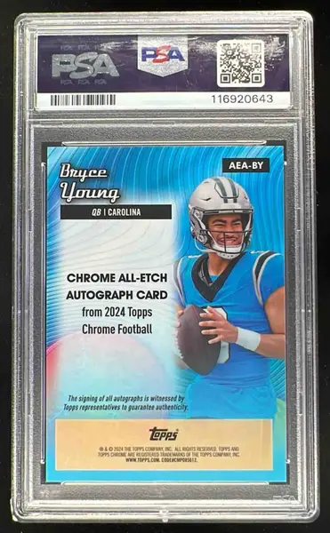 2024 Topps Chrome All-Etch Orange Refractor #AEA-BY Bryce Young