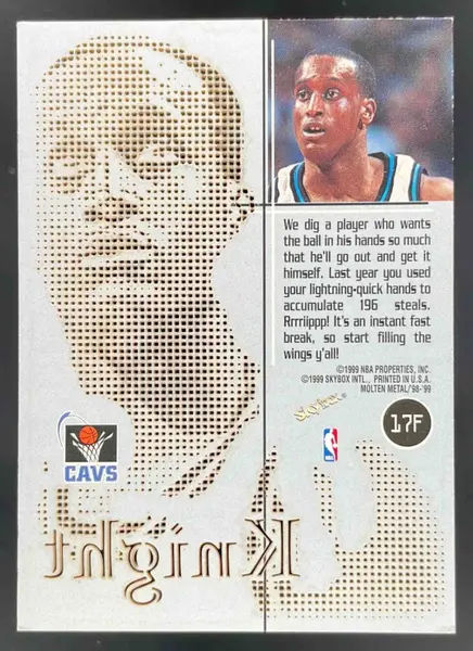 1998-99 Skybox x Molten Metal Fusion #17F Brevin Knight