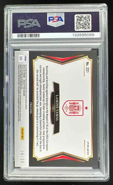 2024-25 Panini Select FIFA Field Winter Camo #221 Lamine Yamal /30
