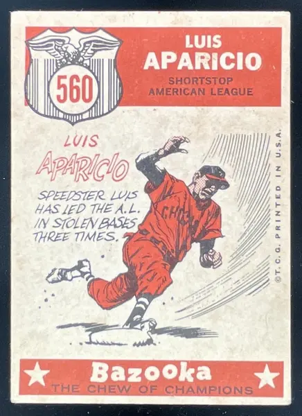 1959 Topps #560 Luis Aparicio All-Star