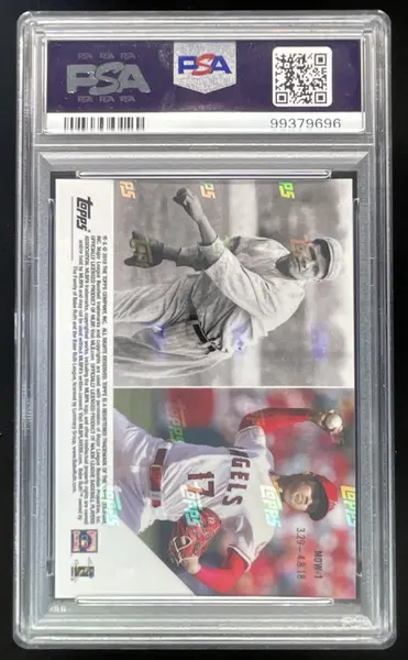 2018 Topps Now Moment of the Week #MOW-1 Babe Ruth Shohei Ohtani RC PSA 10