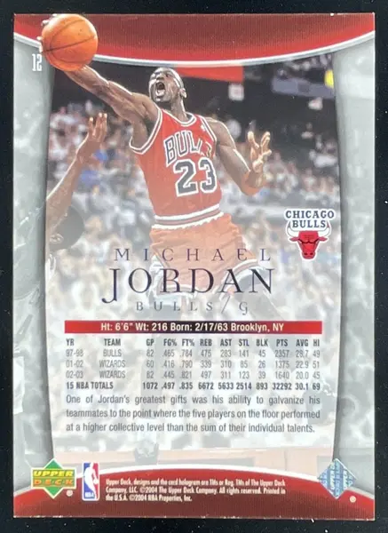 2004-05 Upper Deck Trilogy #12 Michael Jordan
