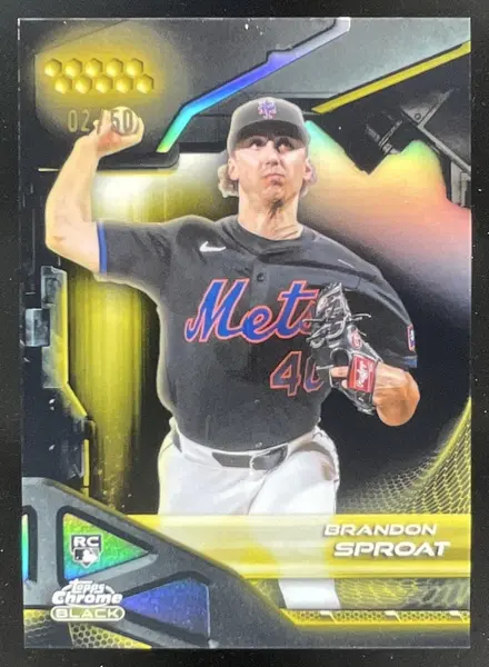 2026 Topps Chrome Black Gold Refractor #74 Brandon Sproat RC /50