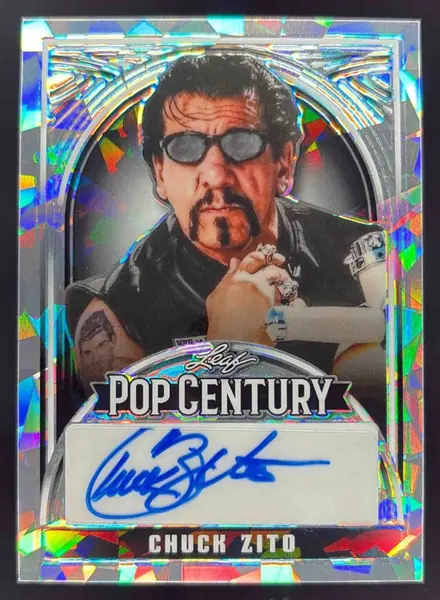 2024 Leaf Metal Pop Century Crystal Silver #BA-CZ1 Chuck Zito Auto /15