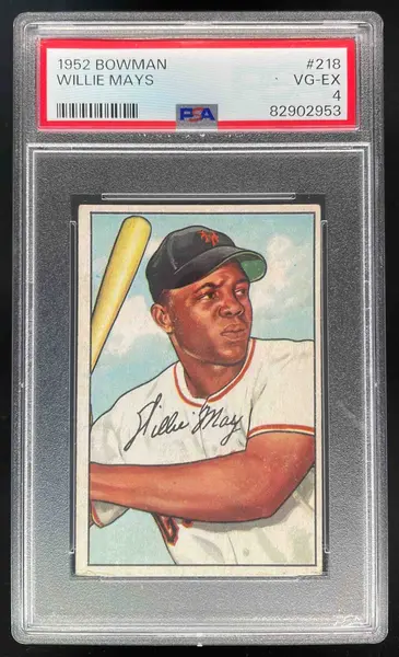 1952 Bowman #218 Willie Mays PSA 4
