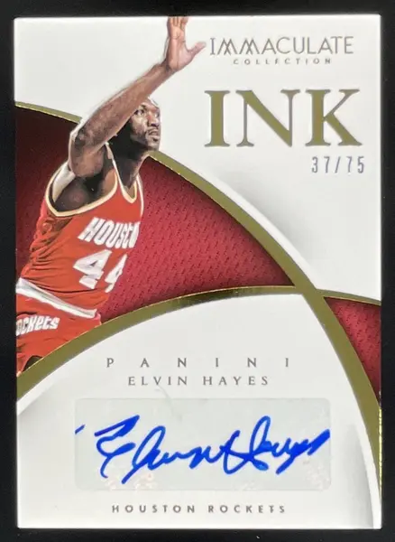 2014-15 Panini Immaculate Collection INK #82 Elvin Hayes Auto /75