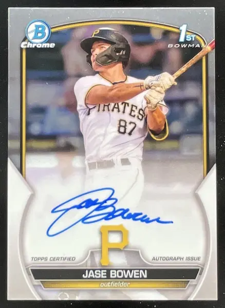2023 Bowman Chrome Prospect Autographs #CPA-JBN Jase Bowen Autograph RC Auto