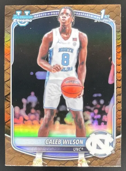 2025-26 Bowman Chrome Reptilian Refractor #BCP-83 Caleb Wilson RC