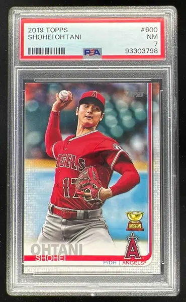 2019 Topps #600 Shohei Ohtani Super Rookie All-Star PSA 7 on