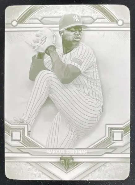 2024 Topps Triple Threads Printing Plate Yellow #162 Marcus Stroman 1/1