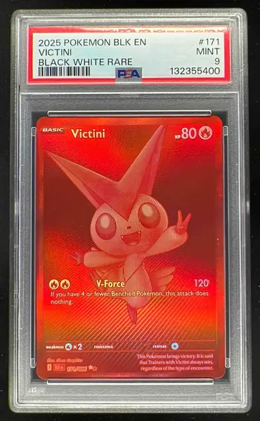 2025 POKEMON BLK EN-BLACK BOLT #171 VICTINI BLACK WHITE RARE