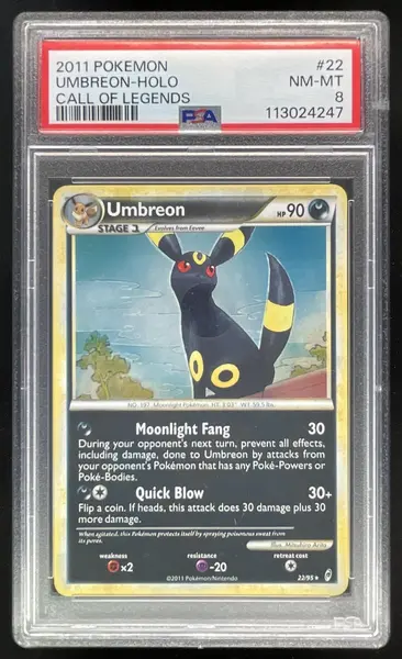 2011 Pokemon Call of Legends #22/95 Umbreon Holo PSA 8