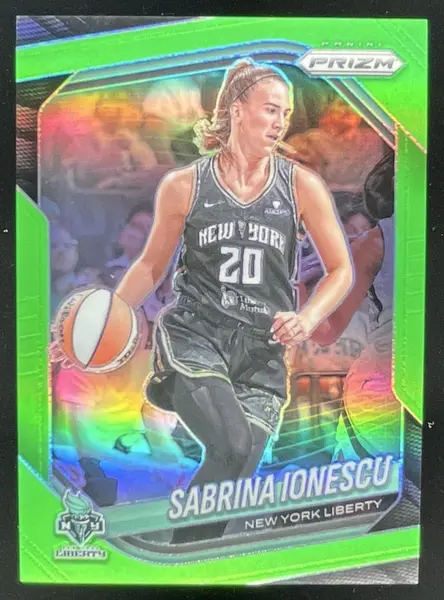 2025 Panini WNBA Prizm Lime Green Prizm #19 Sabrina Ionescu /225