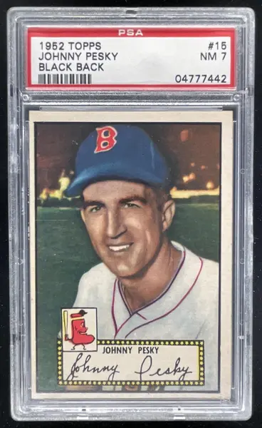 1952 Topps #15 Johnny Pesky PSA 7