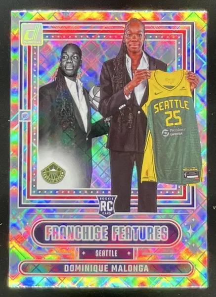 2025 Panini Donruss WNBA Franchise Features Diamond #19 Dominique Malonga RC
